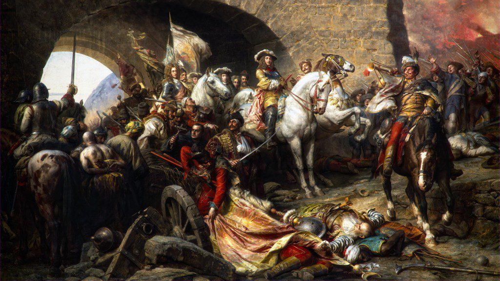 “The Recapture of Buda Castle in 1686" by Gyula Benczúr (1844-1920)