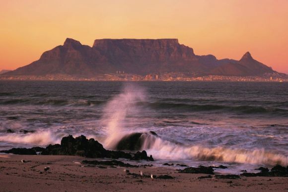 Table Mountain, in South Africa.