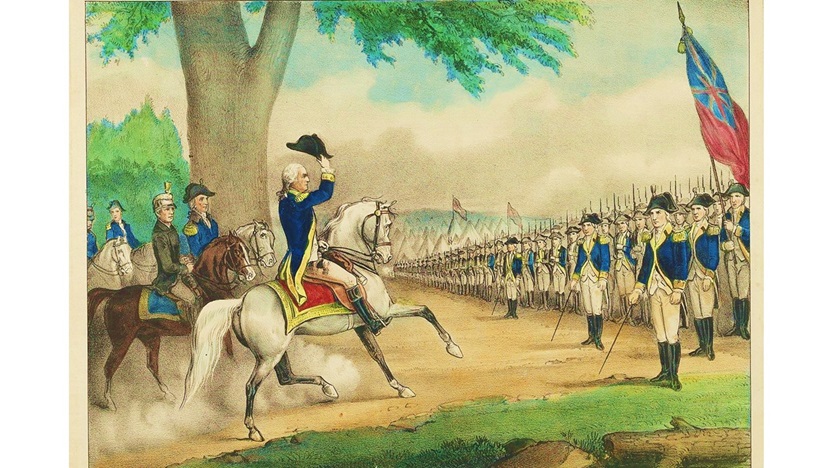 ‘Washington Assumes Command at Cambridge’: from the Mock Epic Poem by Andrew Benson Brown
